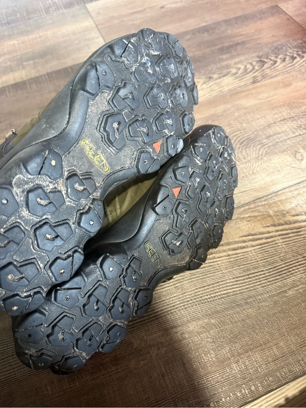KEEN Men's Olive Green Waterproof Low-Top Hiking Shoes